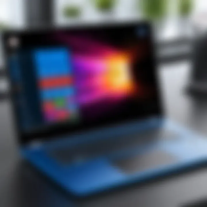 A user exploring creative applications on a Windows 10 laptop