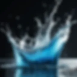 A stunning slow-motion capture of a water splash