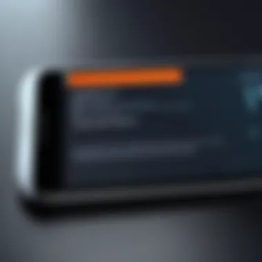 Low Battery Alert on Device A smartphone displaying a low battery warning on the screen