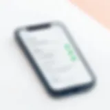 iMessage settings screen on iPhone