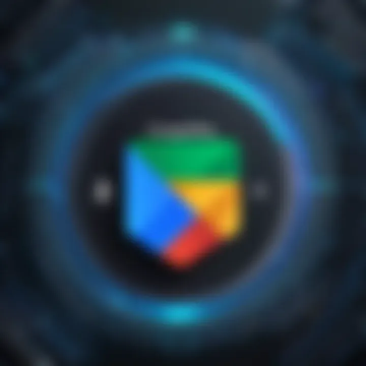Diagram illustrating the benefits of using Google Play Protect.