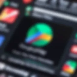 Illustration of Google Play Protect interface on an Android device.