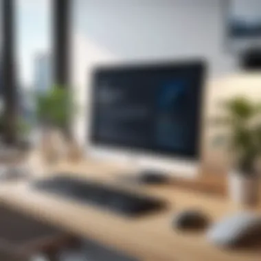 A serene workspace designed for improving typing skills