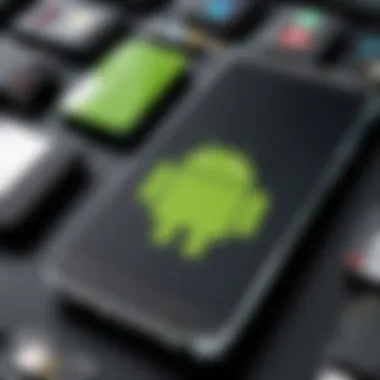 A technical diagram illustrating different types of Android emulators available in the market.