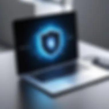 Secure Internet Connection through Apple VPN Visual representation of secure internet connection