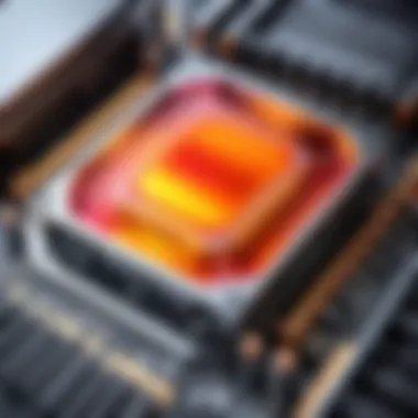 CPU Heat Dissipation Mechanism Illustration of CPU heat dissipation