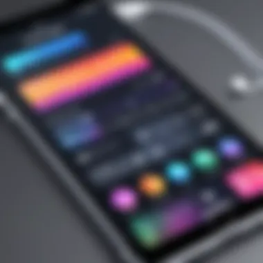 Popular Music Applications on iPhone Illustration showcasing popular music applications on iPhone