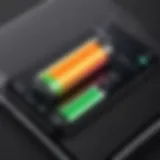 Detailed view of the iPhone battery widget on a device screen