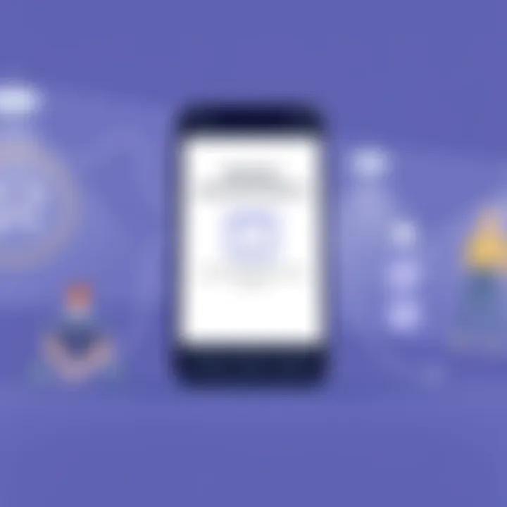 A visual representation of a smartphone displaying an authentication app.