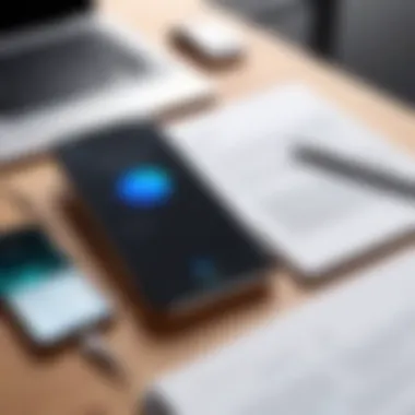 Legal documents and an iPhone on a table