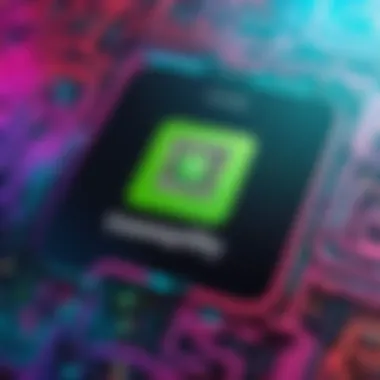 Close-up of a Spotify QR code with vibrant colors