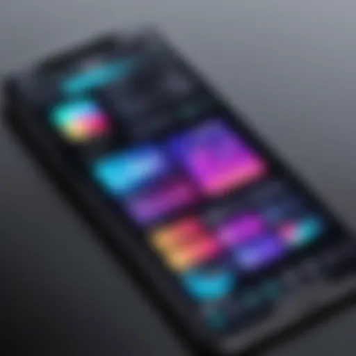Showcasing a vibrant editing interface of a video editing app