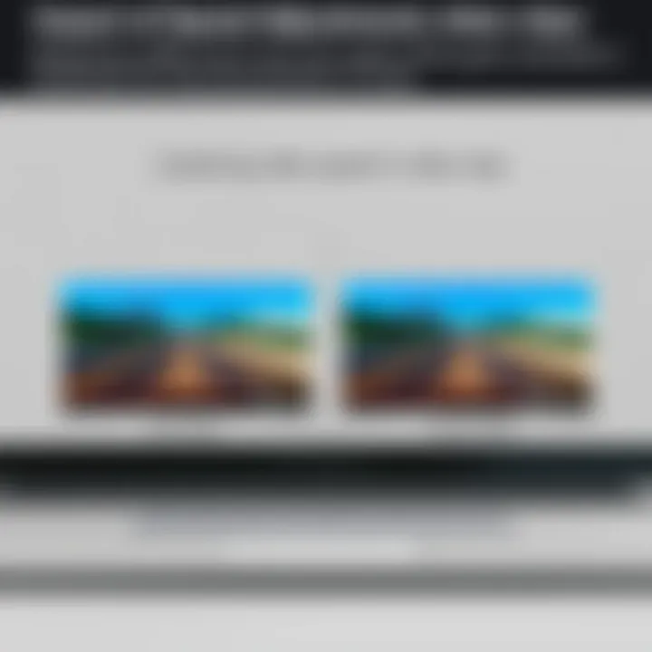 Comparison of two video clips with different speed settings