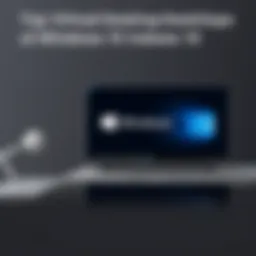 A sleek interface showcasing Windows 10 virtual desktop solutions