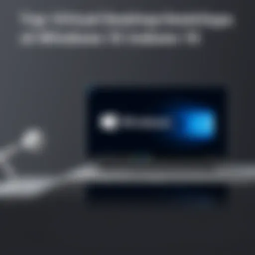 Windows 10 Virtual Desktop Interface A sleek interface showcasing Windows 10 virtual desktop solutions