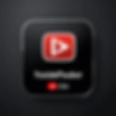 Elegant interface of a YouTube song downloader app