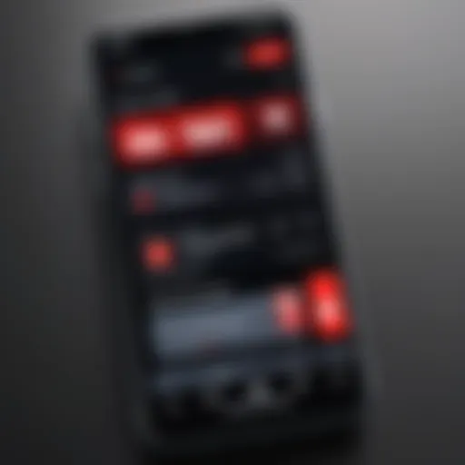 Interface of the YouTube TV phone remote app displayed on a smartphone